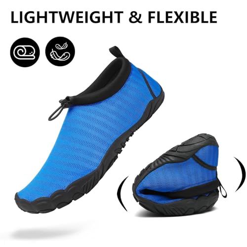 Image of Mishansha Womens Mens Water Swim Shoes Wide Toe Box Barefoot Shoes US Size 5.5-13.5 Women / 3-11.5 Men