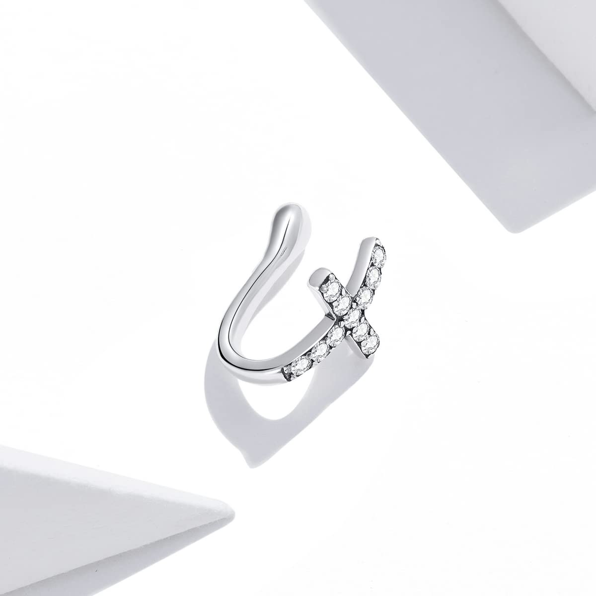 YCTTKDD Damen-Ohrringe aus 925er-Sterlingsilber mit Zirkon-Blitz