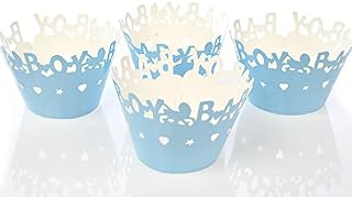 It's A Boy Laser Cut Cupcake Covers 24 Baby Shower