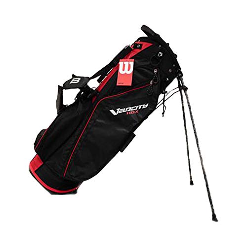 Wilson WGB4715RD Lightweight Weatherproof Velocity HDX Cart Bag w/ Shoulder Strap & 8