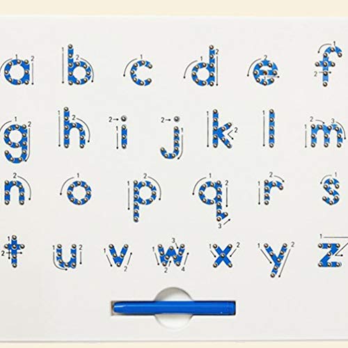 POPETPOP 2Pcs Ímã Placa de Escrita da Letra A a Z Capital Playboard para Kid Educacional Toy Bolas M