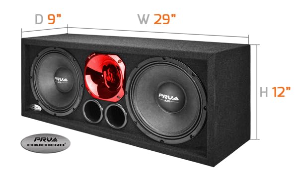 CHUCHERO Speaker Box - Two Way Loudspeaker System with 2X 10MB400