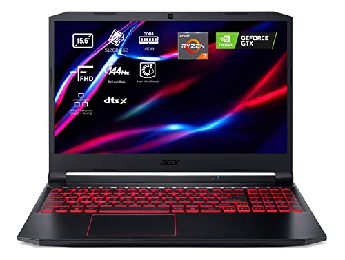 Laptop Gamer Acer Nitro 5 AN515-44 - Ordenador Portátil Gaming 15.6' Full HD 60 Hz (AMD Ryzen 7 4800H, 16 GB RAM, 512 GB SSD, NVIDIA...