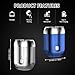 LOPHE New Mini Electric Shaver, Men's Portable Magnetic Electric Shaver Pocket Dual Head USB Rechargeable Waterproof Compact, Wet and Dry, Suitable for Travel and Home(Silver)