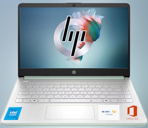 HP 14 Ultrabook�AIntel CPU�A16GB RAM�A1.6TB�X�g���[�W (128GB �I���{�[�h + 512GB�|�[�^�u���h���C�u + 1TB OneDrive)�A�ő�12���Ԃ̃o�b�e���[�AWindows 11 Pro�A�E�B���[�O���[��