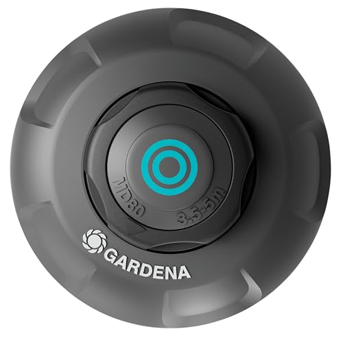 Gardena Sprinklersystem Versenkregner MD80: Pop-up Bewässerungssystem für mittelgroße Rasenflächen bis 80 m², Reichweite von 3,5-5 m, mit Rotationsdüse, 1/2 Zoll Innengewinde (8232-20)