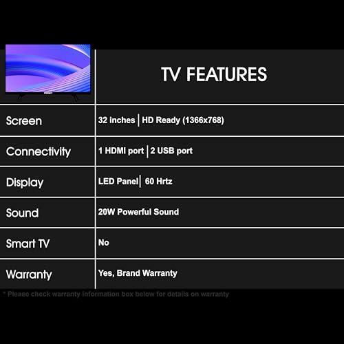 Image of Foxsky 80 cm (32 inches) HD Ready LED TV 32FSN (Black)