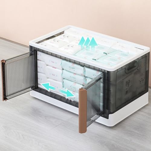Rangement de placard empilable et bac rigide avec couvercle