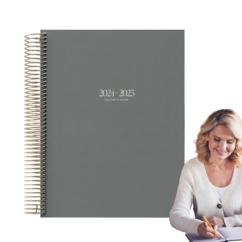 Planificador de lecciones 2024-2025, planificador académico 2024-2025 | 2024-2025, libro de planificación para profesores, agenda académica multifuncional, planificador de horas con encuadernación de
