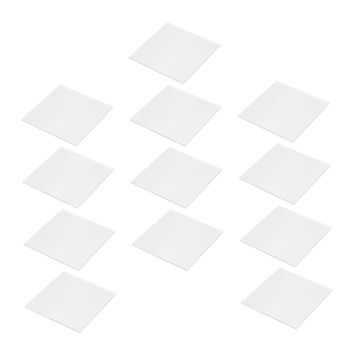 12pcs Frosted Gas Cylinder Glass Sheets Premium Sealing Plates for Chemistry Lab Experiments Easy to Use for Gas Collecting Bottles Professional Scientific Supplies