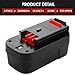2Pack 3.6Ah HPB18 Ni-Mh Replacement Battery for Black and Decker 18V Battery HPB18 HPB18-OPE Compatible with Black Decker Battery 18 Volt Tools A1718 FS18FL Firestorm Cordless Power Tool (Black)