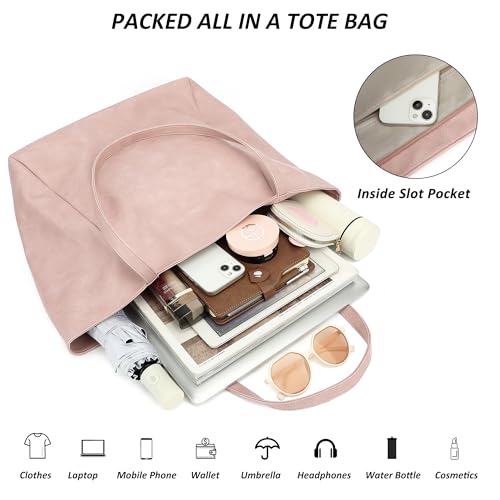 Image of TANTOMI Tote Purse for Women Large Shoulder Bag for Work Travel Purse and Handbags Weekender Bag with Zipper