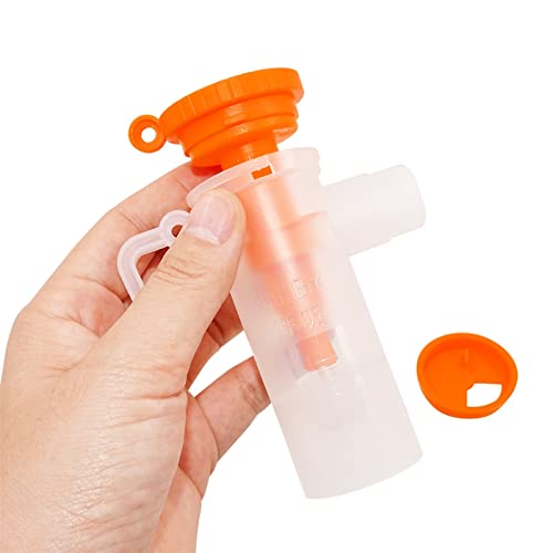 8 ml Astma Drug Inhalator Cup Compressor Nevelizer Onderdelen Verderheid Cup Mist Spuit Nevelizer Cup Volwassen Kindergezondheidszorg (Color : Orange) - Image 2