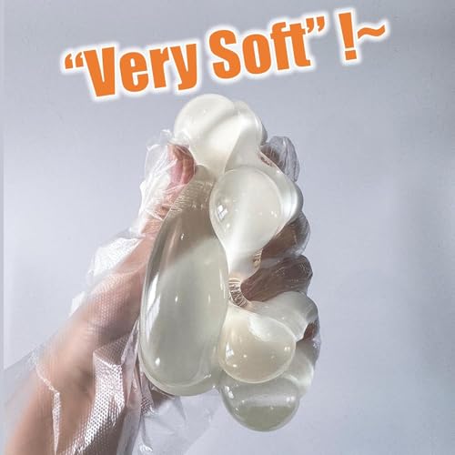 Azttior Handgefertigte 5-Zoll Transparente Katzenpfoten Squishy – XXL Taba Squishy Pfote Fidget Toy, Fufu Squishy, Katze Cat Paw Squishy, Weiche Squishy Pfote Groß für Mädchen, Junge und Erwachsene
