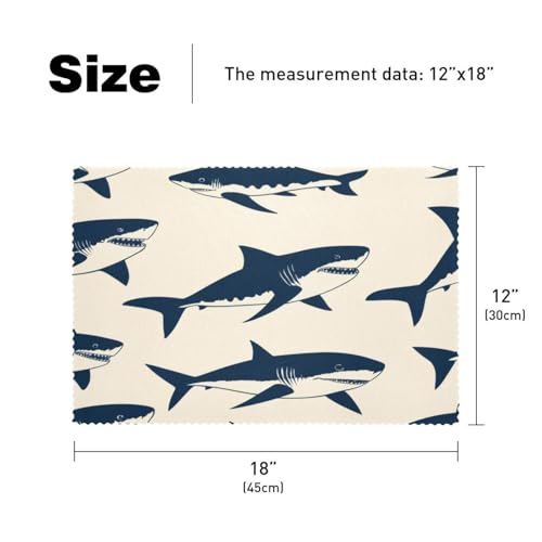 Sets de table motif requins pour animer vos repas en famille - 6