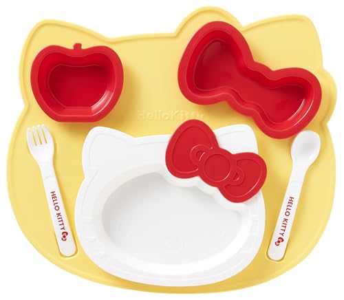 Image of OSK Sanrio Hello Kitty Kid's Plate and Cutlery Set KP-18