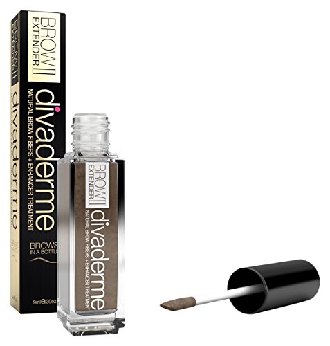 divaderme Brow Extender II, 100% Natural, Eyebrow Fibers, Enhancer Treatment (Ash Blonde)