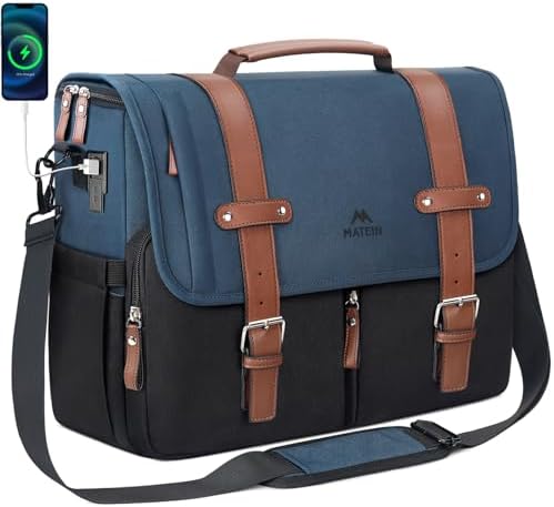 MATEIN Messenger Bag for School, 15.6 inch Mens Crossbody Satchel...