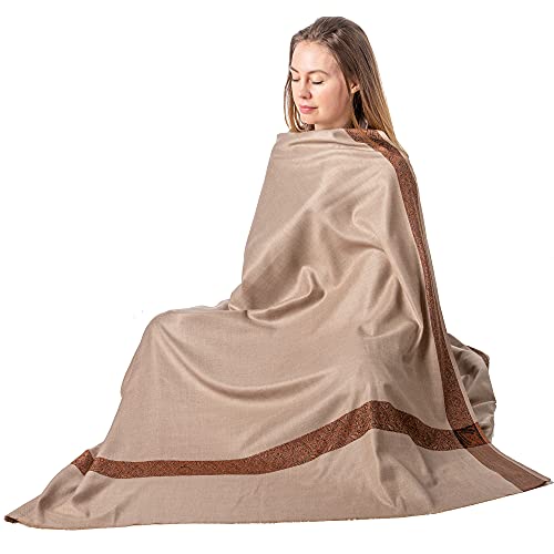 Om Shanti Crafts Meditation Shawl or Meditation Blanket, Wool Shawl/Wrap, Oversize Scarf/Stole. Indian Blanket. Unisex3