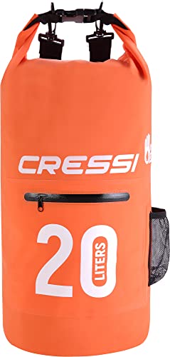 Cressi Dry Bag ORANGE with Zip 20 lt