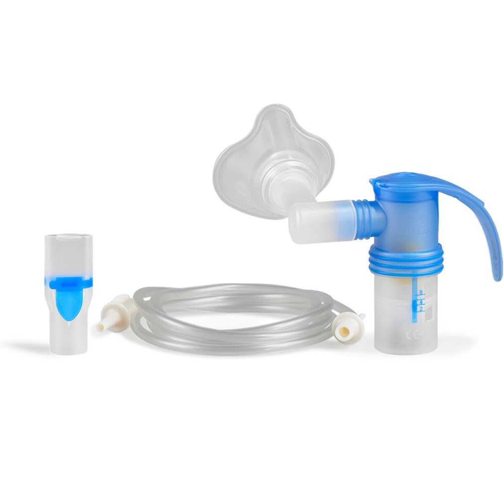 PARI LC SPRINT Junior Package - Vernebler-Austauschset mit PIF-Control | Für Babys und Kinder bis 4 Jahre. PARI LC SPRINT Junior Vernebler mit Düsenaufsatz gelb und BABY Maske Gr. 2 mit BABY Winkel