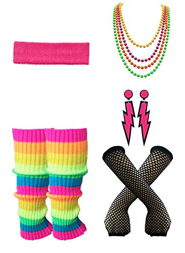 Emondora Women's Cable Knit Leg Warmers 80S Knitted Crochet Adult Long Socks Multicoloured (One Size, S19) #TOP4