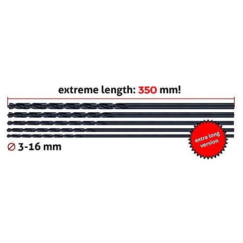 Foret à métaux pour rénover les structures en acier avec mèche longue de 350 mm