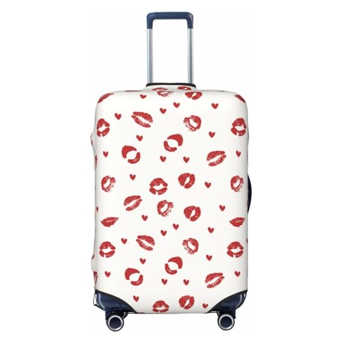 Lips Kiss For Travel Luggage Cover Suitcase Protector Fits 18-32 Inch Travel Luggage Protector Elastic Luggage Anti-Scratch Suitcase Cover