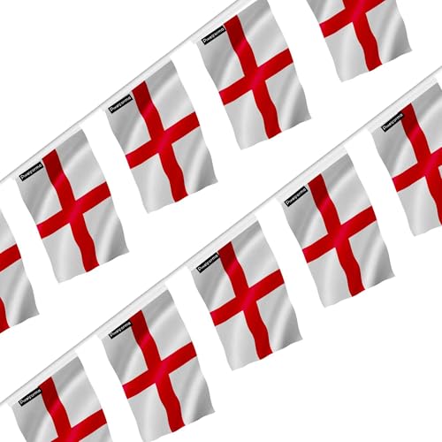 Guirlande drapeau Angleterre pour soirée pub et décoration match de football