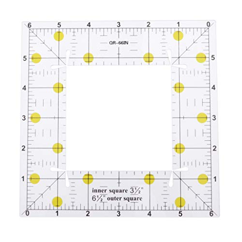 Regla triangular de medición precisa de acrílico 6x6 pulgadas miniatura 2