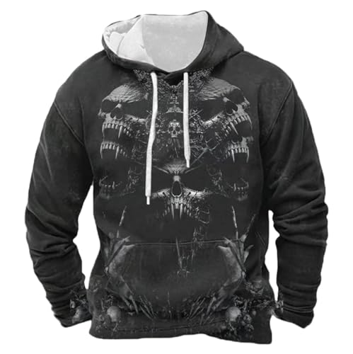 Sweat à capuche zippé pour homme en coton mélangé pull noir décontracté