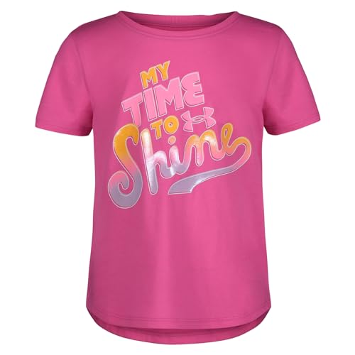 Image of Under Armour Girls Girls Short Sleeve Shirt, Crewneck, Lightweight and Breathable Athletic-t-Shirts