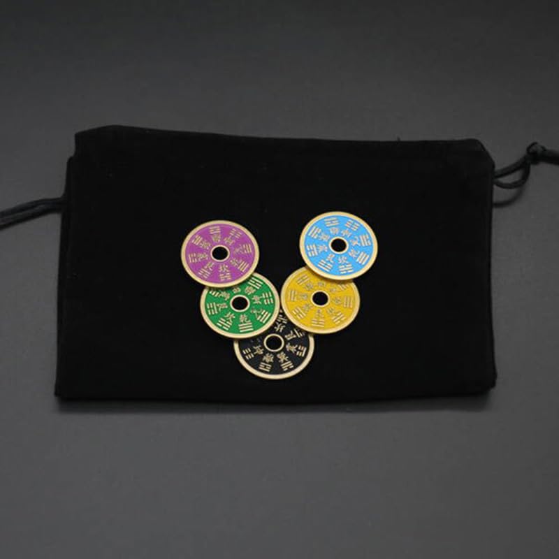 Accessoire de magie pour divination de couleur avec une piece