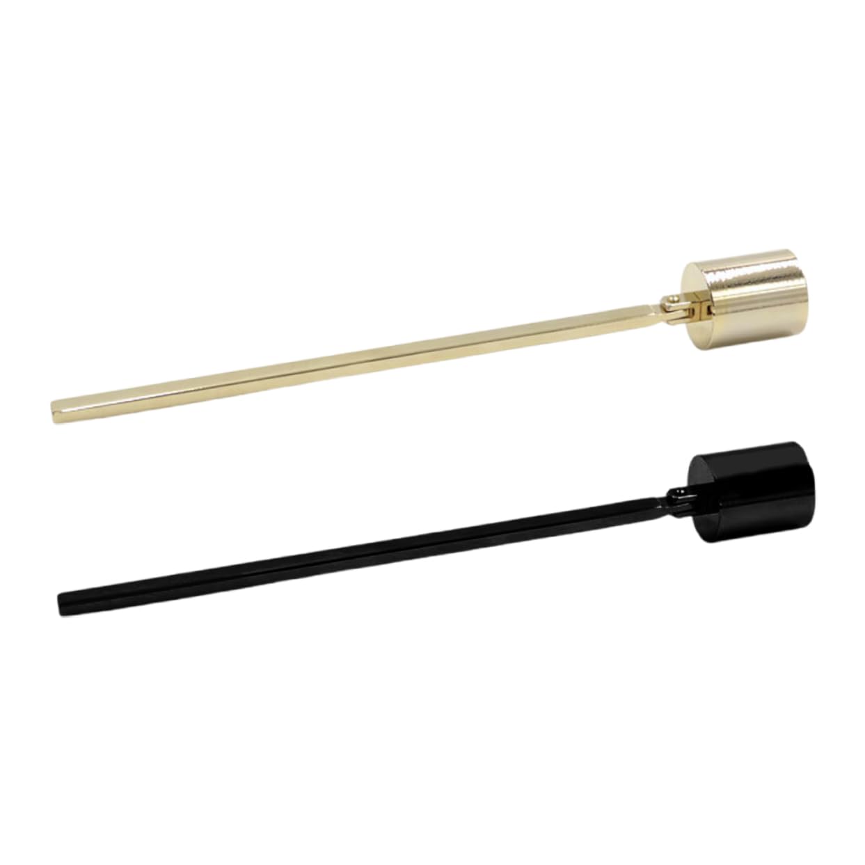 Sosoport 2 Pcs Vintage Candle Snuffer Long Handle Flame Extinguisher for Pillar and Taper Candles Elegant Decorative Accessory