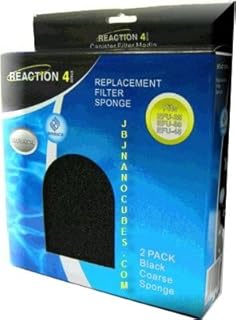 JBJ Reaction Canister Filter Replacement Coarse Sponge, 2-Pack