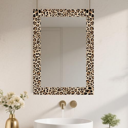 Image of Nuxovilar Leopard Print Peel Stick Wall Border PVC 3.94x16.4'