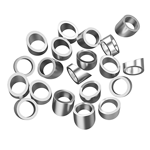 Blika 20 Pack 3/8" Id Angle Washers For Cable Railing Posts, Stainless Steel 30 Degree Angle Beveled Washer For 1/8", 3/16" Invisible Cable Railing Kits, Cable Railing Angled Washer #TOP5