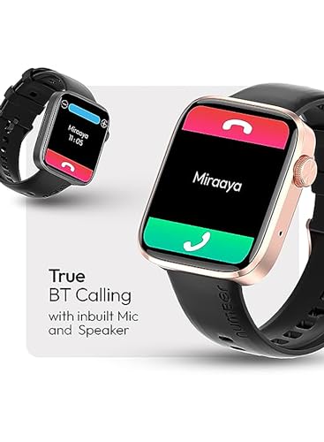 Image of Number Dialfit Pro Max Bluetooth Calling Smart Watch, 1.91 inch Large Edge-to-Edge Display, Always On, 600 Nits Brightness,Heart Rate, Blood Pressure, SPO2, IP68, 7 Days Battery, Metallic Body (Black)