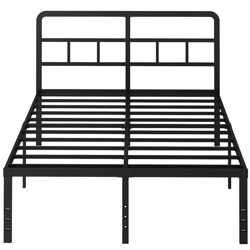 Lutown-Teen Metallbett 160 x 190 cm mit Kopfteil, 46cm Hoch Bettgestell – Ansicht 8