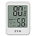 ZVO Termómetro Higrómetro Digital, Mini Termohigrómetro de Habitación Interior, Portatil Magnetico Medidor de Temperatura y Humedad con LCD Monitor para Ambiente Casa Exterior Jardín(Blanco)