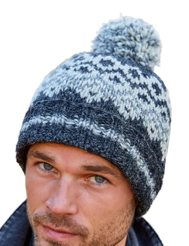 Bonnet à pompon Pachamama en laine : le cadeau d'hiver idéal pour homme