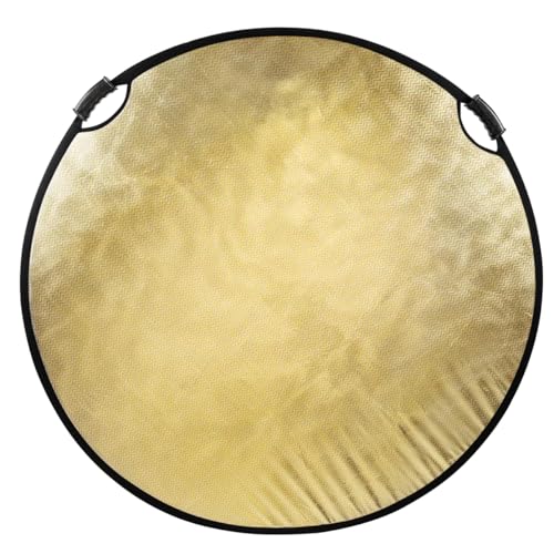 Image of Glow Circular Collapsible Reflector with Handles (52 inch, Wave Gold /White)