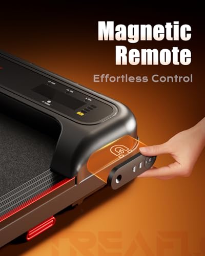 Image of TREAFLOW Walking Pad,Treadmill with Incline for Home Office, 2.5HP Portable Under Desk Treadmill with 265 Lbs Capacity,Remote Control, Led Display