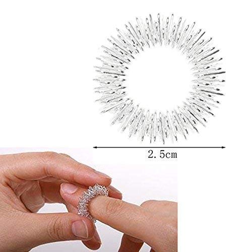 Image of acupressure Pain Relief Yubi Lax Germa 1 Finger Roller and 2 acupressure Ring Massager