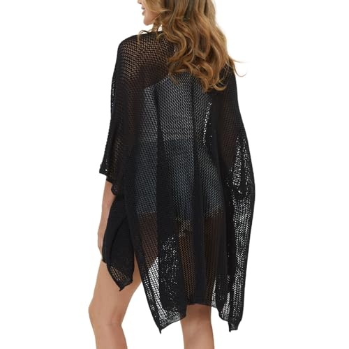Image of STARWHISPER Open Front Cardigans Crochet Coverups for Women Lightweight Cardigan Sweaters for Women Mesh Cardigan Sweaters
