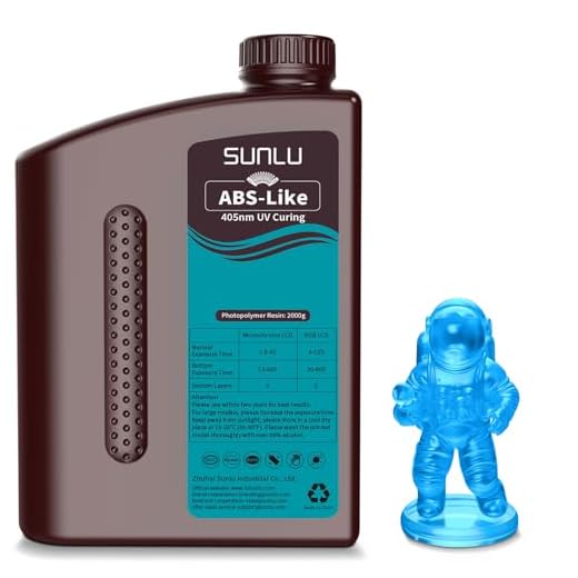 ⚡ SUNLU Upgraded 2KG ABS Like Resin with Enhanced Strength and Toughness, High Compatibility 3D Printer Resin, 2000G Clear Blue