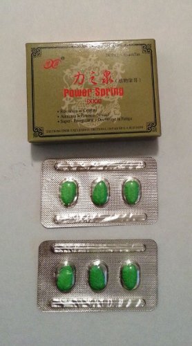 Chinese Power Spring XXX Natural Herbal (Ginseng + Ganoderma) Sexual Enhancement Capsules