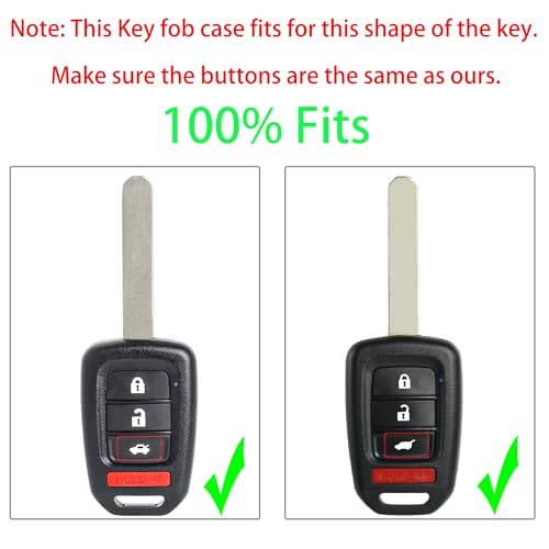 image for SUPALAND Key Fob Shell Case Replacement Fits for Honda Accord Civic CR