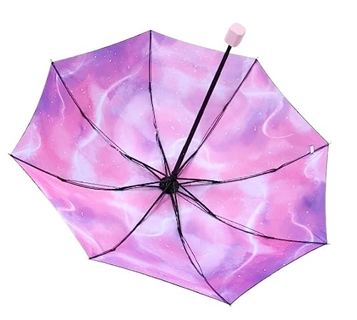 Parapluies pour la pluie et soleil HLTYGWX femme : parapluie compact coupe-vent