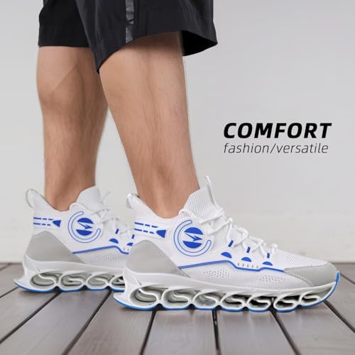 Image of Men's Running Shoes Fashion Sneakers Breathable Blade Non Slip Walking Shoes Gym Sport Trainer Athletic